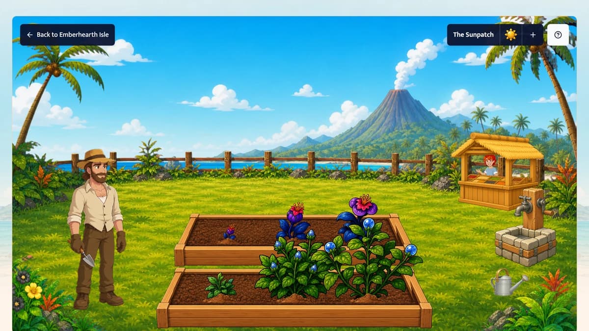 The Sunpatch interface in Sensipets